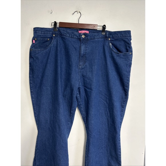 Woman Within Size 26W Jeans High Waist Bootcut Stretch Medium Wash Comfort - Picture 2 of 13